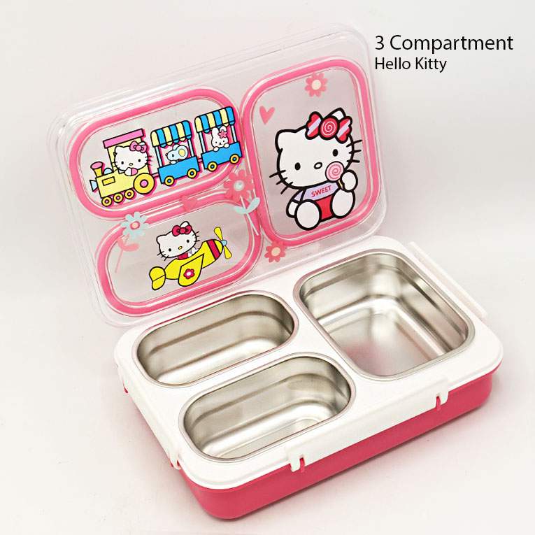 Lunch Box : 3 Compartment